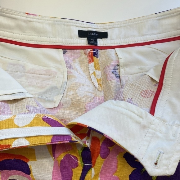 J.Crew Women’s Floral,Ruffle,Wrap,Cotton Top. Size- Large & Short Pants. Size-12 - Picture 16 of 16